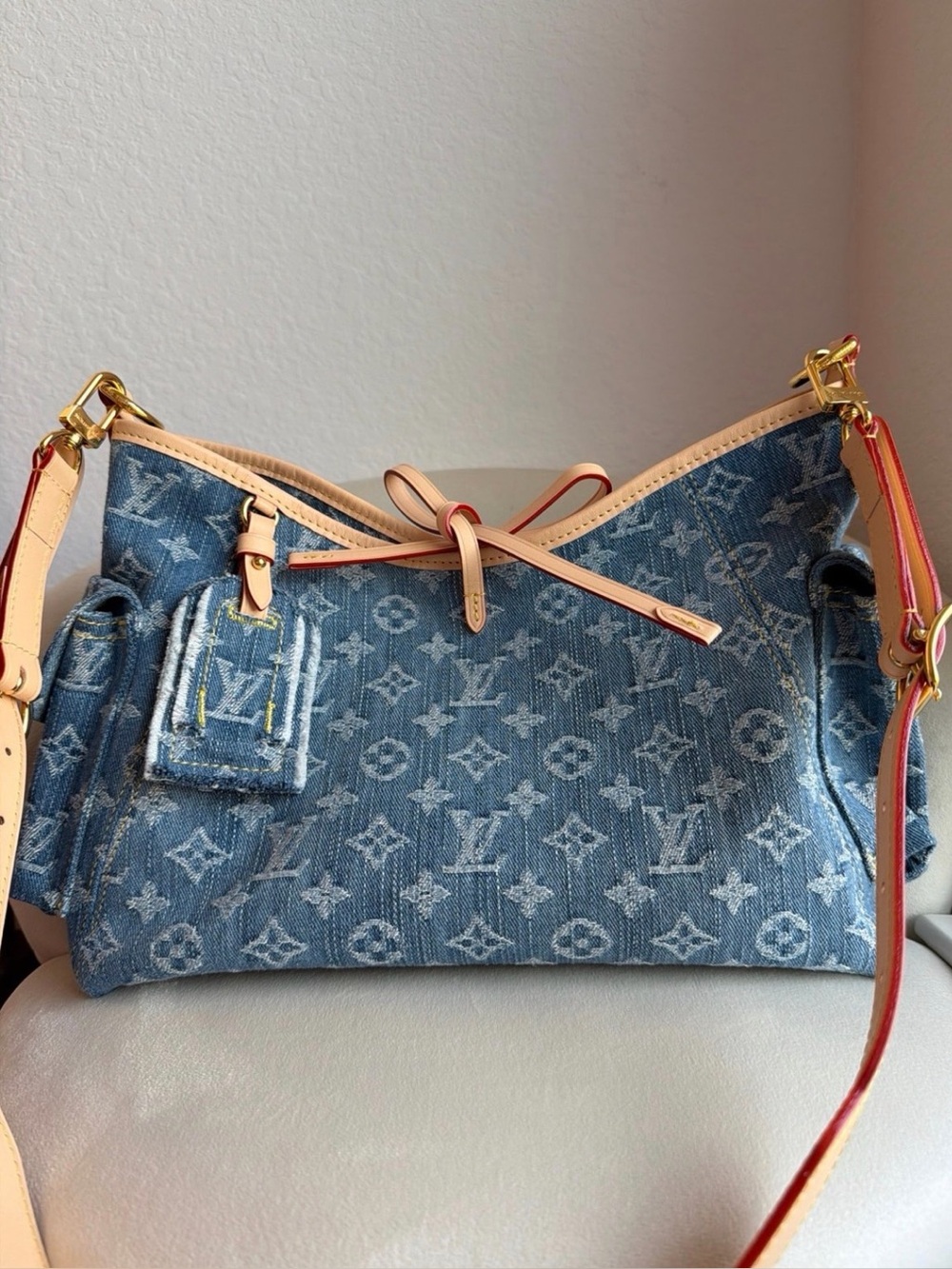 Louis Vuitton Carryall cargo PM denim - Picture 2 of 13